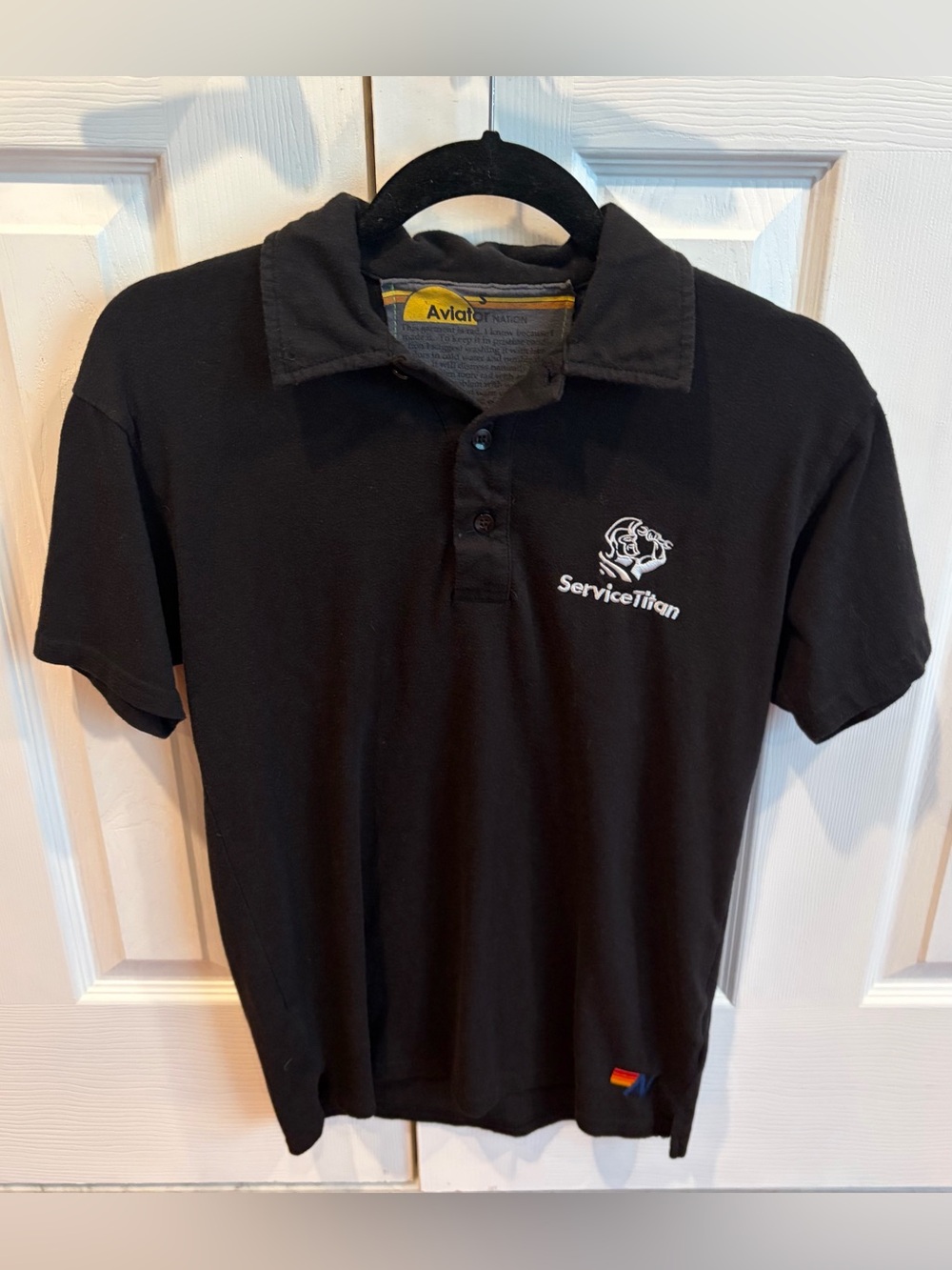 Aviator Nation Black Polo size small